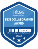 BEST COLLABORATION AWARD at Infosys Partner Connect FY24