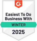 CAST Highlight is a leader on G2 on easisest to do business with