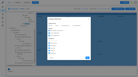 Multiple SBOM formats Multiple SBOM formats