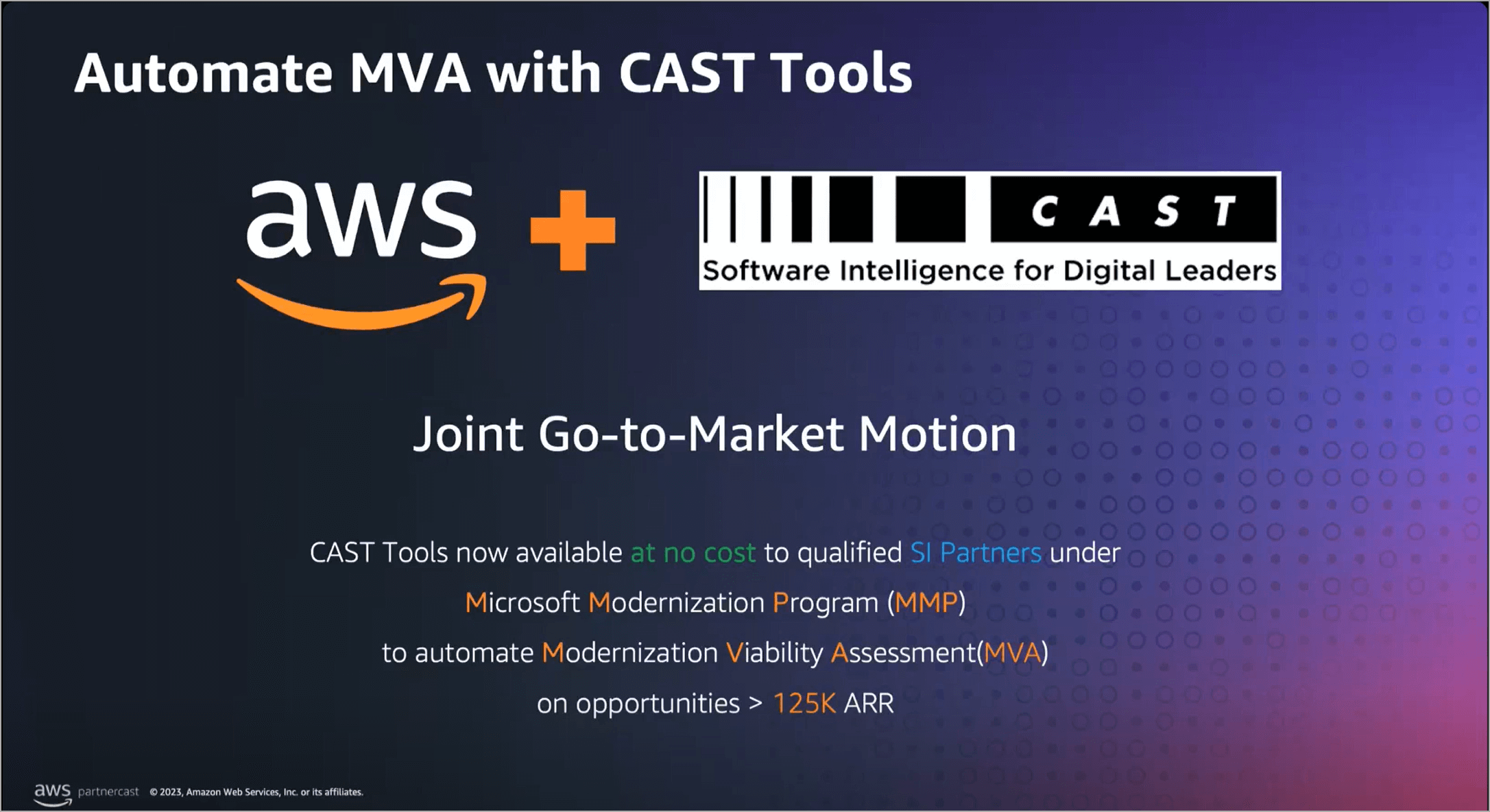 Automate MVA with CAST Tools
