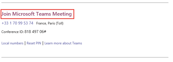 Join Microsoft Teams Meeting